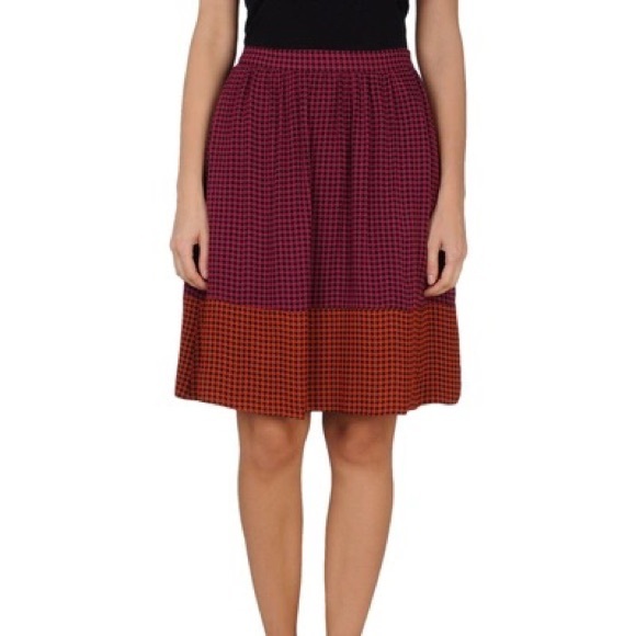 Jo No Fui Colorful Houndstooth Skirt Size 46 - Picture 1 of 6